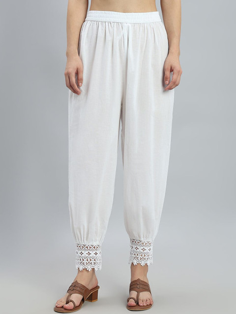 Go Colors Women Embroidered Loose Fit Cotton Salwar