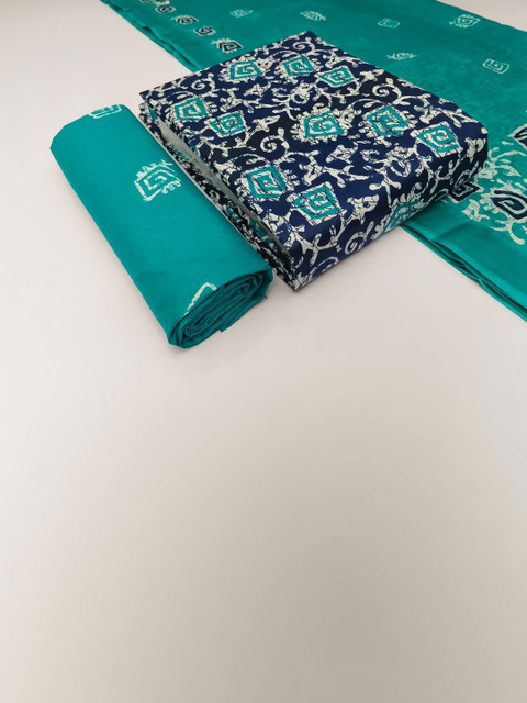 Keshar Printed Pure Cotton Unstitched Dress Material - Image 2