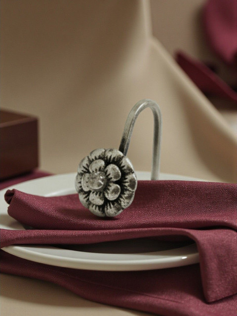 AccessHer Silver-Plated Artificial Stones and Beads Stud Nosepin - Image 6