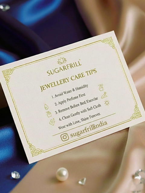 SUGARFRILL Gold-Plated Kundan Ring Nosepin - Image 4