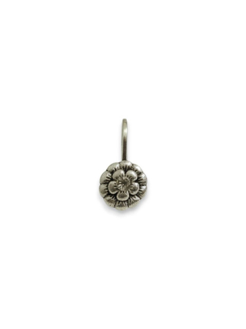 AccessHer Silver-Plated Artificial Stones and Beads Stud Nosepin - Image 5