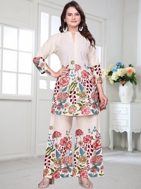 Altecia Women Printed Tunic with Palazzos