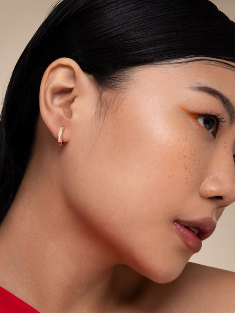 Kushal's Fashion Jewellery Circular Hoop Earrings