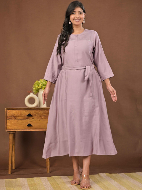 Meeranshi A-Line Midi Dress