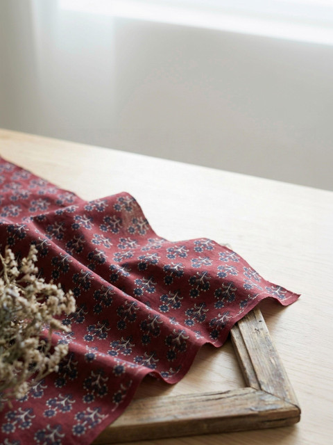 The Weaave Traveller Ajrakh Printed Pure Cotton Unstitched Kurta fabric