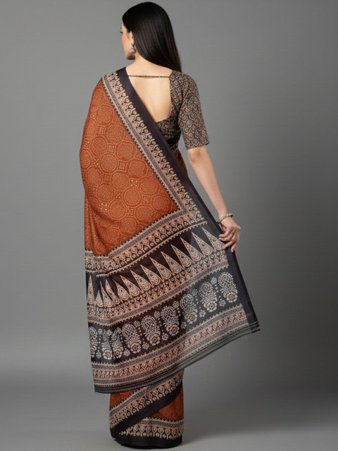 Urban Pallu Ethnic Motifs Pure Cotton Saree - Image 4