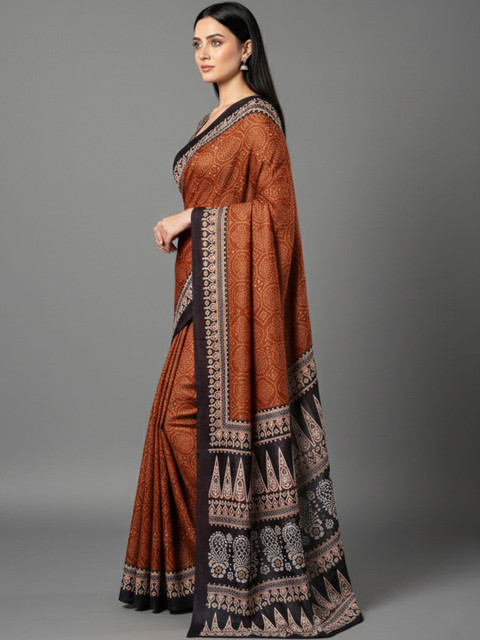 Urban Pallu Ethnic Motifs Pure Cotton Saree - Image 2