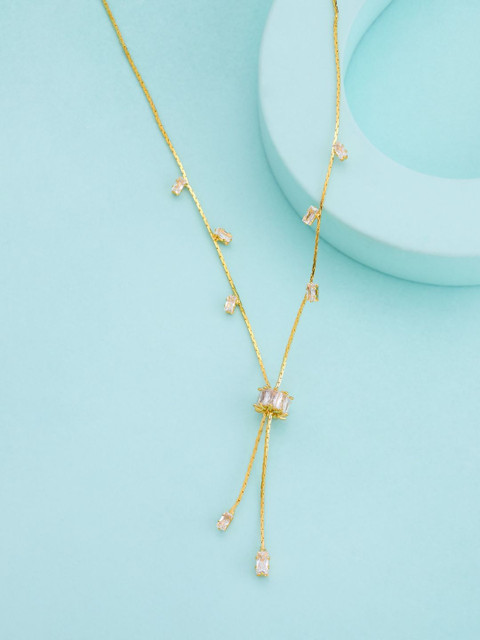 Kushal's Fashion Jewellery Copper Gold-Plated Necklace