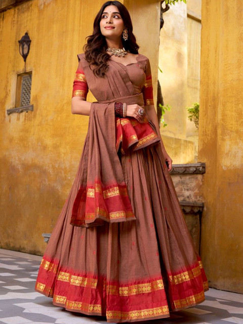 LOOKNBOOK ART Ready to Wear Lehenga & Blouse With Dupatta