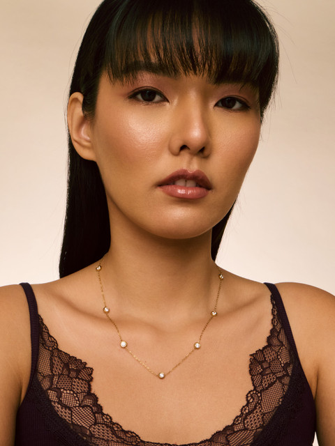 Kushal's Fashion Jewellery Copper Gold-Plated Necklace