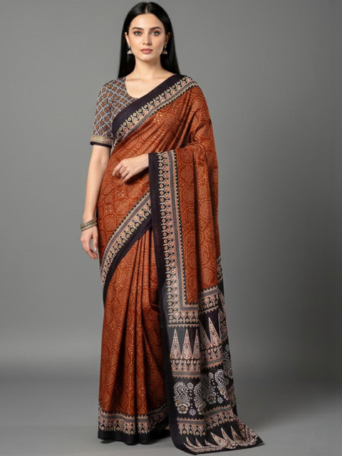 Urban Pallu Ethnic Motifs Pure Cotton Saree