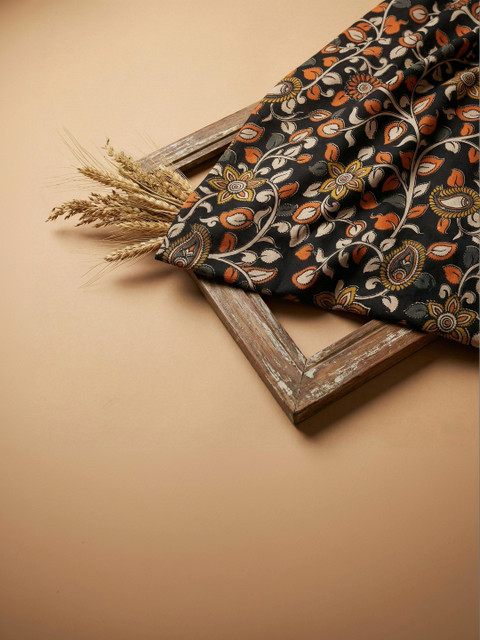 The Weaave Traveller Kalamkari Printed Pure Cotton Unstitched Kurta Fabric