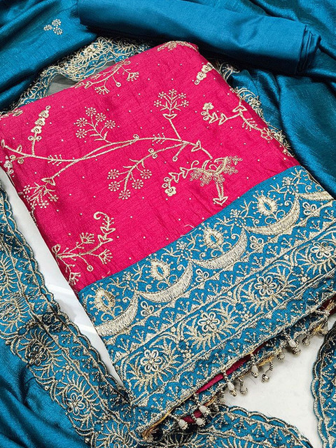 PALSANA Embroidered Unstitched Dress Material