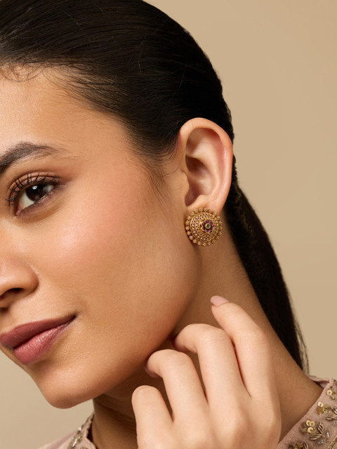 Kushal's Fashion Jewellery Contemporary Studs Earrings