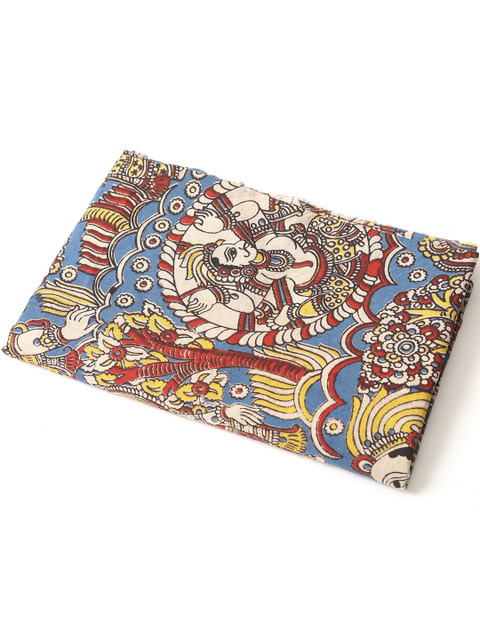 The Weaave Traveller Kalamkari Printed Pure Cotton Unstitched Kurta Fabric