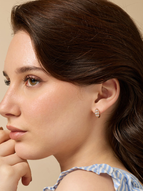 Kushal's Fashion Jewellery Circular Hoop Earrings