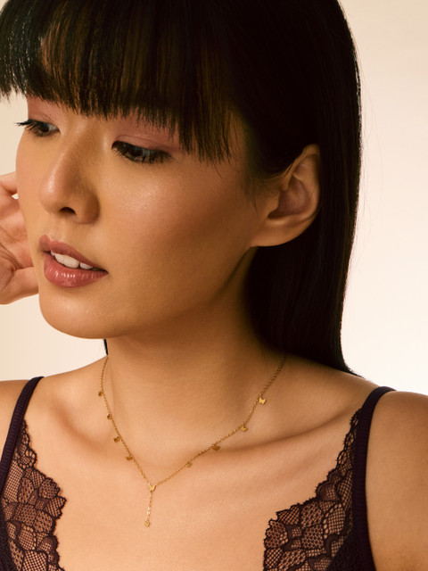 Kushal's Fashion Jewellery Copper Gold-Plated Layered Necklace