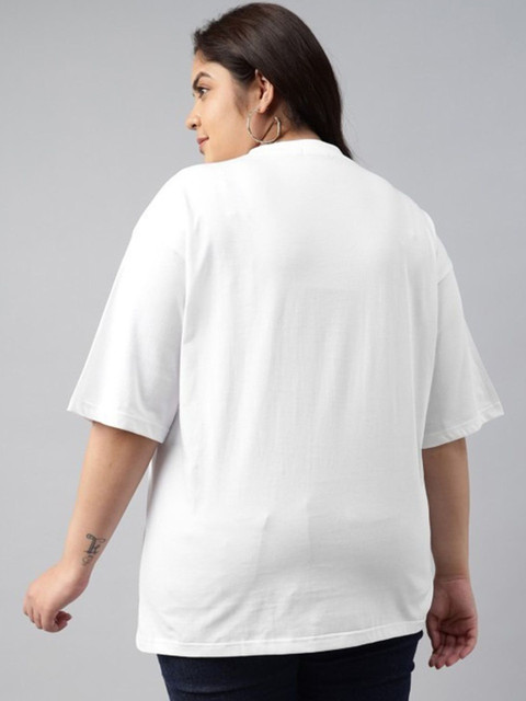 JUNEBERRY Women Printed Pure Cotton T-shirt - Image 5