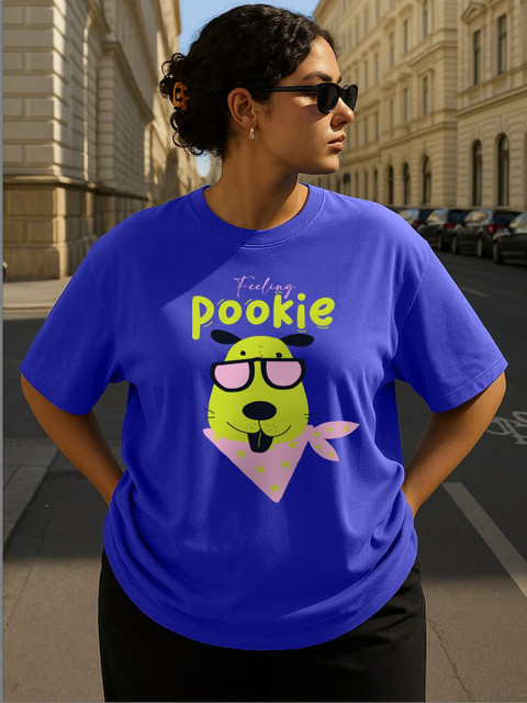 JUNEBERRY Women Printed Pure Cotton T-shirt