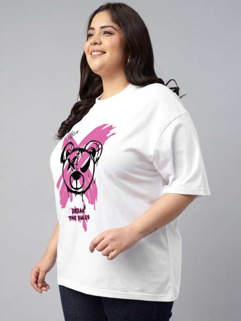 JUNEBERRY Women Printed Pure Cotton T-shirt - Image 7