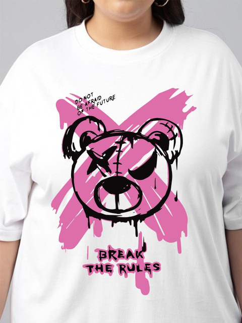 JUNEBERRY Women Printed Pure Cotton T-shirt - Image 2