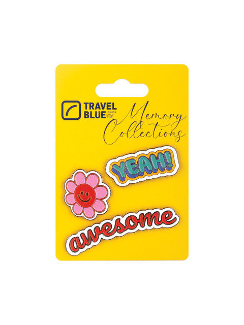 Travel Blue 3Pcs India-Themed Metal Pin & Badge Set