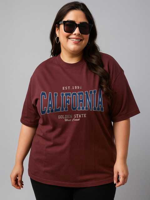 JUNEBERRY Women Printed Pure Cotton T-shirt - Image 3