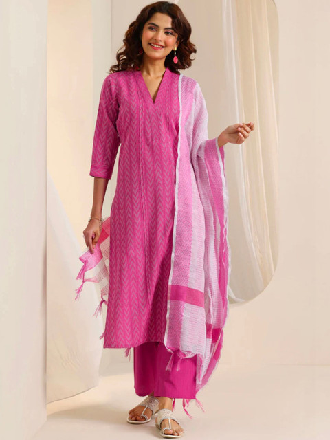Maadwara Women Regular Kurta with Trousers & With Dupatta