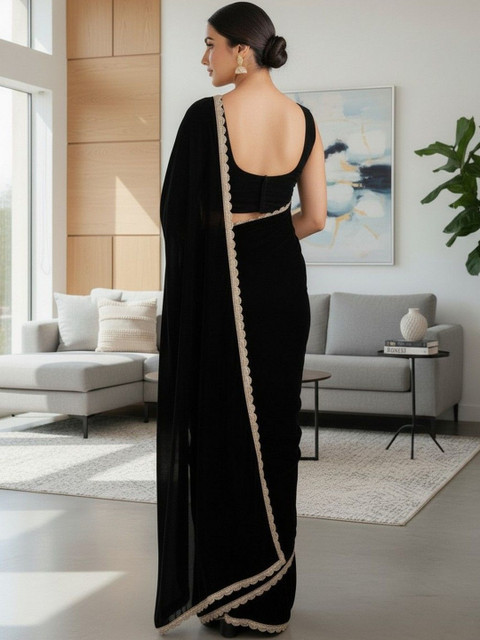 JANOI Embroidered Designer Saree - Image 4