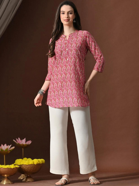 Anouk Mirage Botanical Printed Pure Cotton Kurti