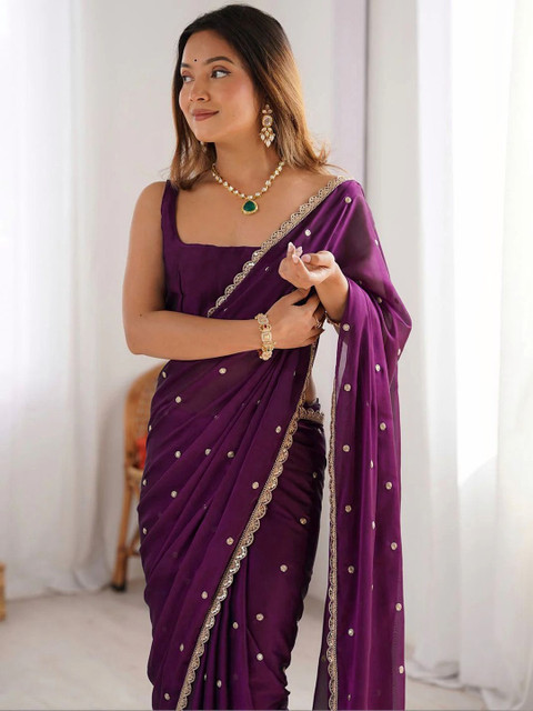 Pionex Embellished Zari Art Silk Saree - Image 2