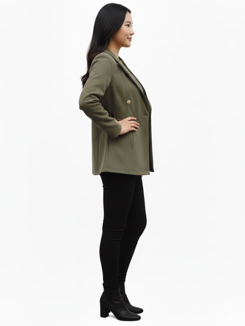 Athena Notched Lapel Single-Breasted Blazer - Image 3