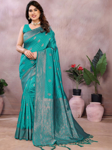 TEJAL ENTERPRISES Zari Art Silk Kanjeevaram Saree