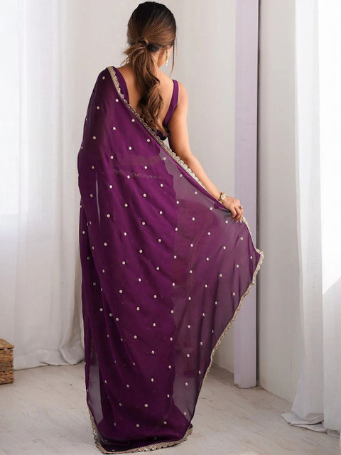 Pionex Embellished Zari Art Silk Saree - Image 4