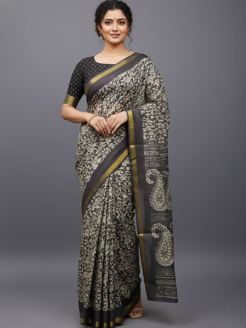 Urban Pallu Paisley Pure Cotton Saree