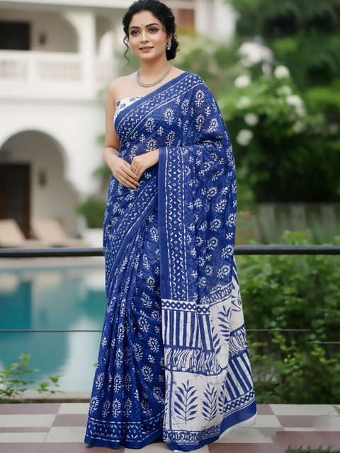 Urban Pallu Ethnic Motifs Pure Cotton Saree