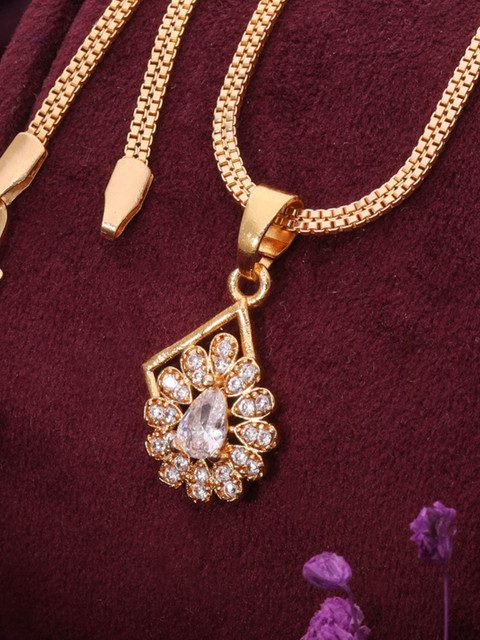 DIVASTRI Brass Gold-Plated Necklace - Image 7