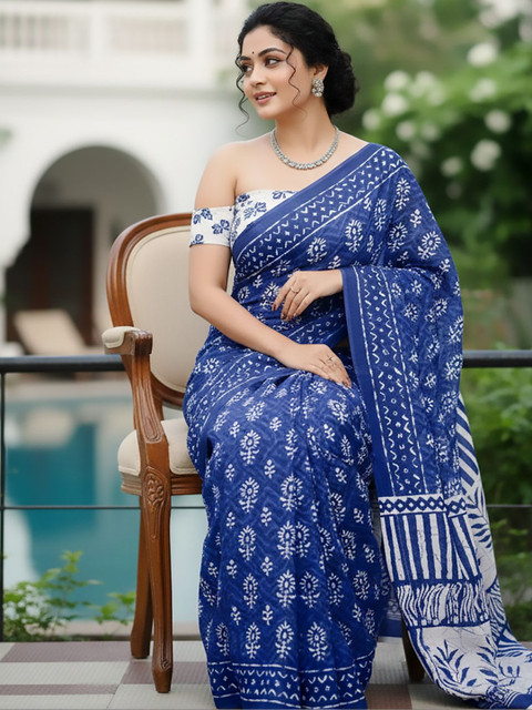 Urban Pallu Ethnic Motifs Pure Cotton Saree - Image 4