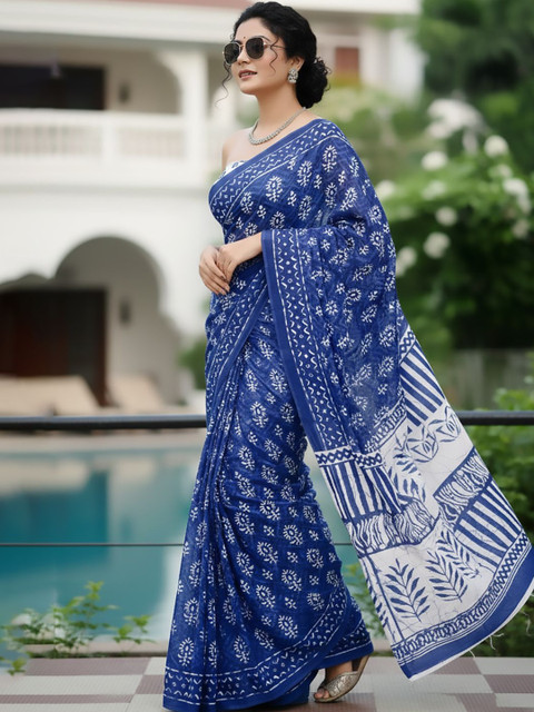 Urban Pallu Ethnic Motifs Pure Cotton Saree - Image 5