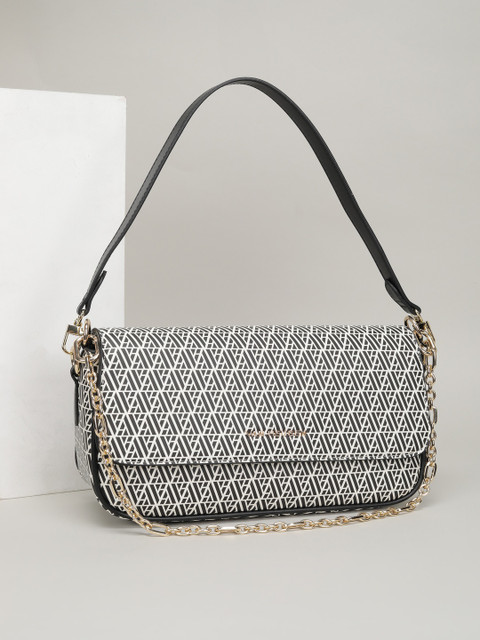 Van Heusen Geometric Printed Structured Shoulder Bag