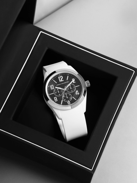 French Connection Sazz Unisex Textured Dial & Straps Analogue Watch FC04BW