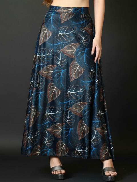 Vagisha Printed Flared Maxi Skirts