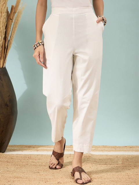 Kahili Art Women Woven Ethnic Palazzos