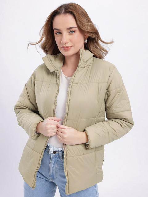 glitchez Spread Collar Relaxed Fit Puffer Jacket