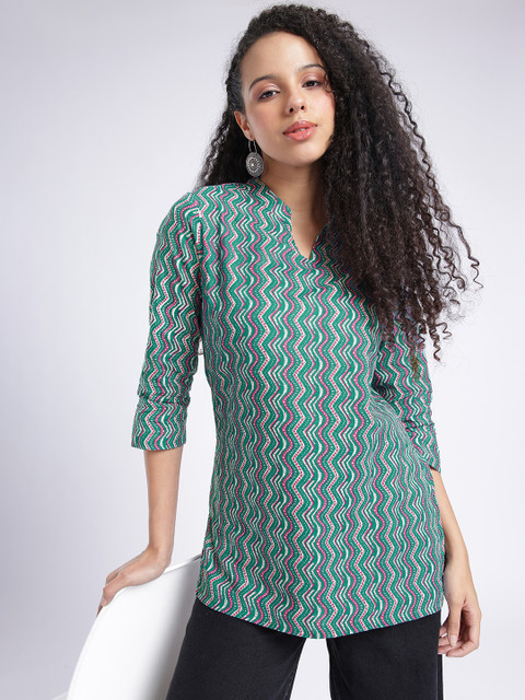Anouk Rustic Geometric Printed Kurti