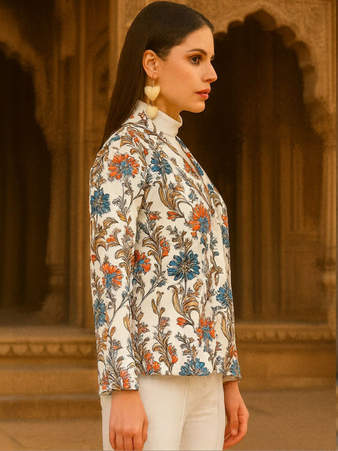 angloindu Printed Single-Breasted Blazers