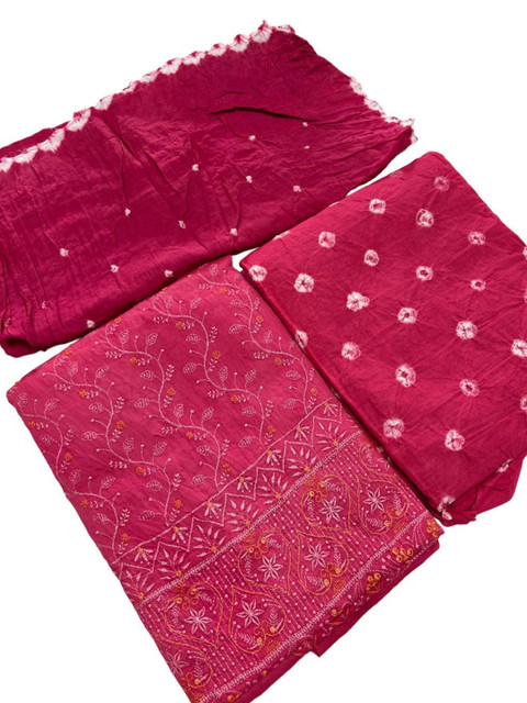 Madhuri Creation Embroidered Pure Cotton Unstitched Dress Material