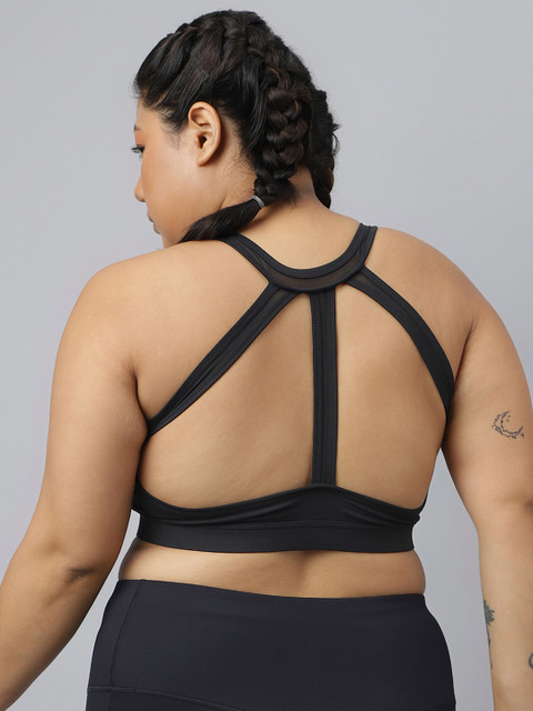 Fikin Plus Size Multi Strap Medium Support Sports Bra