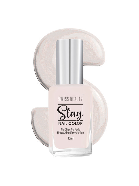 SWISS BEAUTY Slay Nail Polish 13ml - Glitter Champagne 708