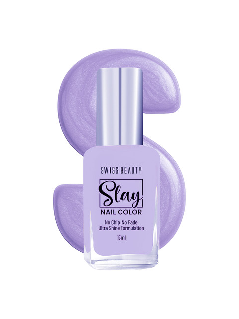 SWISS BEAUTY Slay Glossy & Long-Lasting Nail Colour 13 ml - Lit Lavender 16